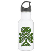 Celtic Kleeblatt - St Patricks Day Edelstahlflasche (Vorderseite)
