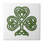 Celtic Kleeblatt - St Patricks Day Fliese (Vorderseite)