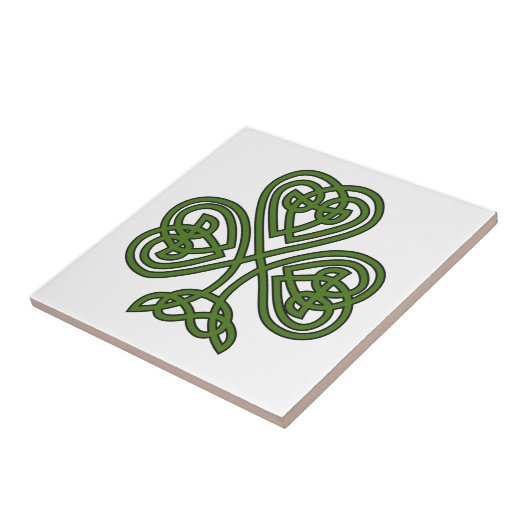 Celtic Kleeblatt - St Patricks Day Fliese (Seite)