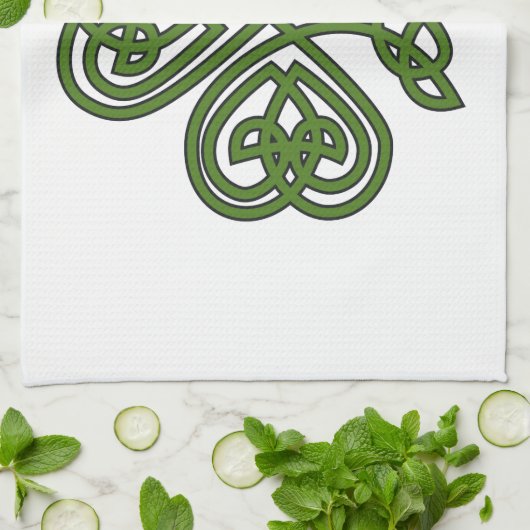 Celtic Kleeblatt - St Patricks Day Geschirrtuch (Gefaltet)
