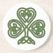Celtic Kleeblatt - St Patricks Day Getränkeuntersetzer (Vorne)