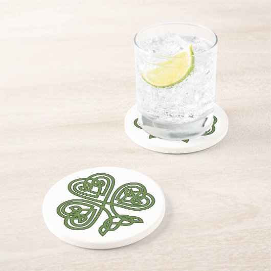 Celtic Kleeblatt - St Patricks Day Getränkeuntersetzer (Seite)