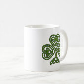Celtic Kleeblatt - St Patricks Day Kaffeetasse (VorderseiteRechts)