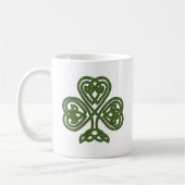 Celtic Kleeblatt - St Patricks Day Kaffeetasse (Links)