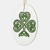 Celtic Kleeblatt - St Patricks Day Keramik Ornament (Links)