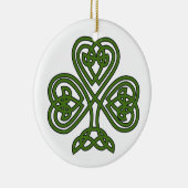 Celtic Kleeblatt - St Patricks Day Keramik Ornament (Rechts)