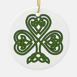 Celtic Kleeblatt - St Patricks Day Keramik Ornament