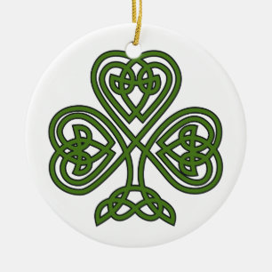 Celtic Kleeblatt - St Patricks Day Keramik Ornament