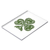 Celtic Kleeblatt - St Patricks Day Notizblock (Linke Seite)