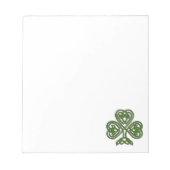 Celtic Kleeblatt - St Patricks Day Notizblock (Vorderseite)