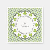 Celtic Kleeblatt St. Patrick's Day Personalisiert Serviette (Vorderseite)