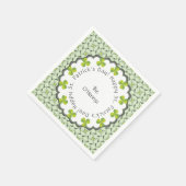 Celtic Kleeblatt St. Patrick's Day Personalisiert Serviette (Ecke)