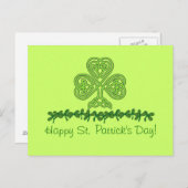 Celtic Kleeblatt St. Patrick's Day Postcard Postkarte (Vorne/Hinten)