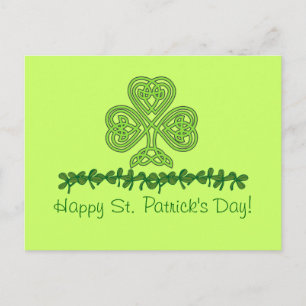 Celtic Kleeblatt St. Patrick's Day Postcard Postkarte