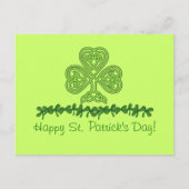 Celtic Kleeblatt St. Patrick's Day Postcard Postkarte (Vorderseite)