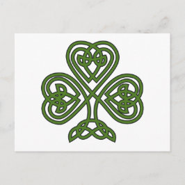 Celtic Kleeblatt - St Patricks Day Postkarte