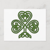 Celtic Kleeblatt - St Patricks Day Postkarte (Vorderseite)
