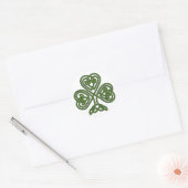 Celtic Kleeblatt - St Patricks Day Runder Aufkleber (Umschlag)