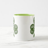Celtic Kleeblatt - St Patricks Day Zweifarbige Tasse (Mittel)
