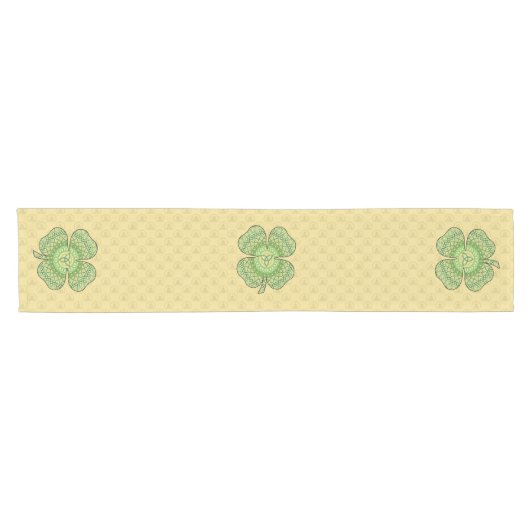 Celtic Kleeblatt Table Runner Kurzer Tischläufer (Horizontal)