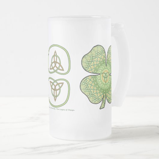 Celtic Kleeblatt Tasse (VorderseiteRechts)