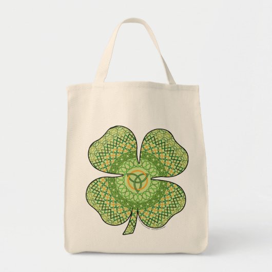 Celtic Kleeblatt Tote Bag Tragetasche (Vorne)