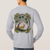 Celtic Kleeblatt Tree of Life - St. Patrick's Day T-Shirt (Rückseite)
