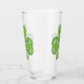 Celtic Kleeblatt Trefoil Knot St Patrick's Beverag Glas (Links)