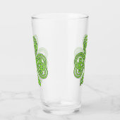 Celtic Kleeblatt Trefoil Knot St Patrick's Beverag Glas (Rechts)