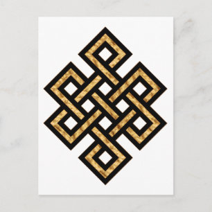 Celtic Knot 10 Gold Postkarte