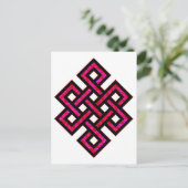 Celtic Knot 10 Red Postkarte (Stehend Vorderseite)