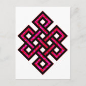 Celtic Knot 10 Red Postkarte (Vorderseite)
