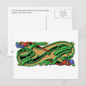 Celtic Knot 2 dogs - Farben Postkarte (Vorne/Hinten)
