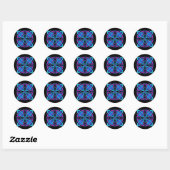 Celtic Knot 3 Black Runder Aufkleber (Blatt)