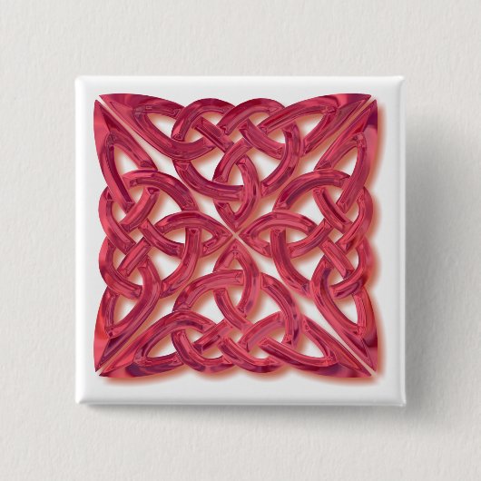 Celtic Knot 4-Quadratzglas Button (Vorderseite)