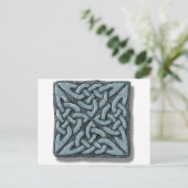 Celtic Knot 4-Quadratzone Postkarte (Stehend Vorderseite)