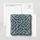 Celtic Knot 4-Quadratzone Postkarte (Vorne/Hinten)