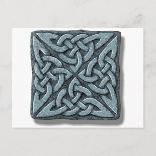 Celtic Knot 4-Quadratzone Postkarte (Vorderseite)