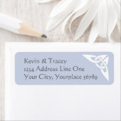 Celtic Knot Address Label - hellblau (Insitu)
