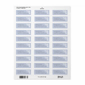 Celtic Knot Address Label - hellblau (Vorne)