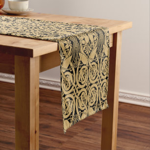 Celtic Knot Animals Lindisfarne Muster Fabric Kurzer Tischläufer