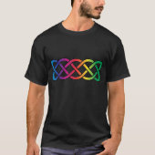 Celtic Knot Band Rainbow Gay Pride T-Shirt (Vorderseite)