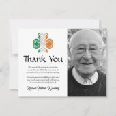 Celtic Knot Beerdigung Memorial Vielen Dank Dankeskarte (Vorderseite)