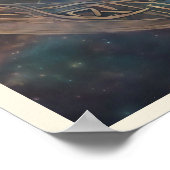 Celtic Knot Blond Hair Fancition Portrait Woman Poster (Ecke)