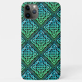 Celtic Knot - Blue Green Black iPhone 11 Max Case (Rückseite)