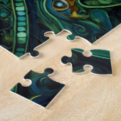 Celtic Knot Blue Green Gold Knüpfarbeit Puzzle (Seite)
