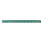 Celtic Knot - Blue Green Pattern Ribbon Satinband (Vorderseite)