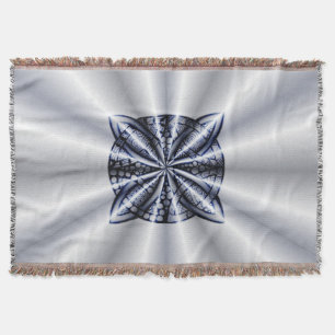 Celtic Knot Blue Metallic Decke