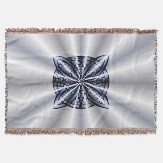 Celtic Knot Blue Metallic Decke (Vorderseite)