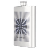 Celtic Knot Blue Tangled Doodle Design Flachmann (Links)